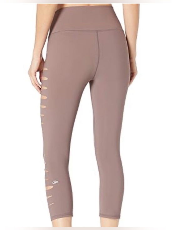 ALO Yoga Pants - ALO Yoga Reform Legging Make The Cut Smoky Quartz Size Small